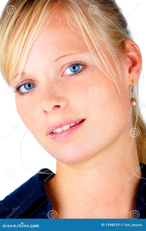 Stock Photo: Blonde Hair and Blue Eyes. Image: