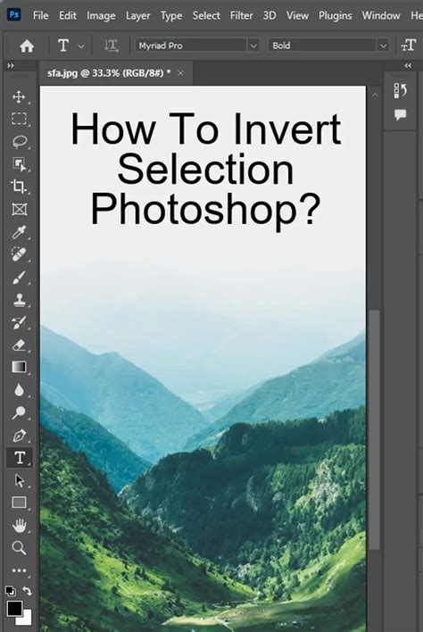 How to Invert Selection Photoshop?