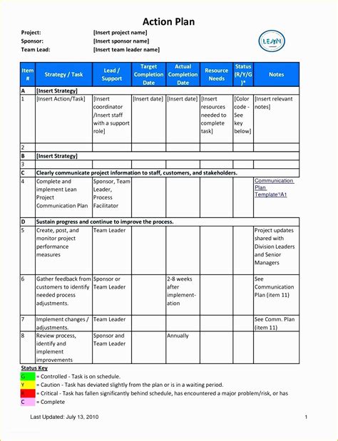 Project Charter Template Excel Free Of Dmaic Project Charter Template ...