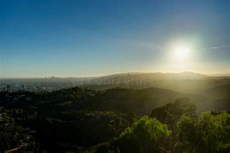 Mount Hollywood Sunset stock photo. Image of panorama - 103737016