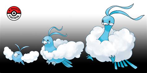 In-Progress Pokemon Evolutions | #333.5 - Swablu possess fluffy, cloud-like wings,...