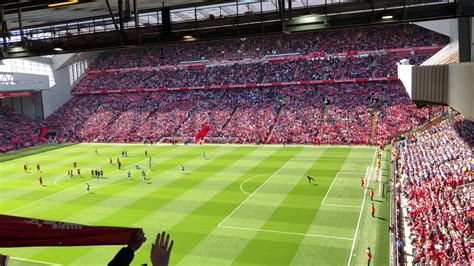 Stunning Liverpool fans singing YNWA at Anfield Liverpool-Brighton 13.05.2018 - YouTube