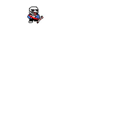 Sans last breath phase 2 over world sprite pixel art