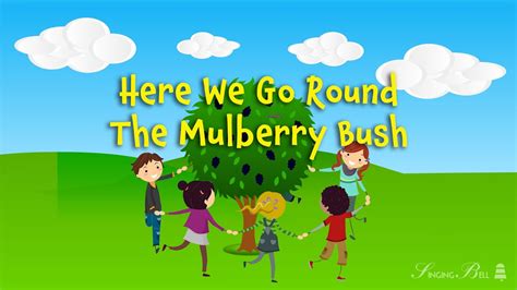 Here We Go Round the Mulberry Bush | Karaoke with Lyrics for kids - YouTube