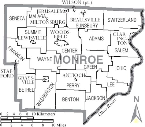 File:Map of Monroe County Ohio With Municipal and Township Labels.PNG ...