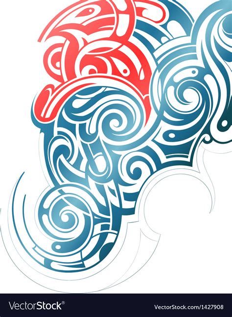 Abstract tribal design Royalty Free Vector Image