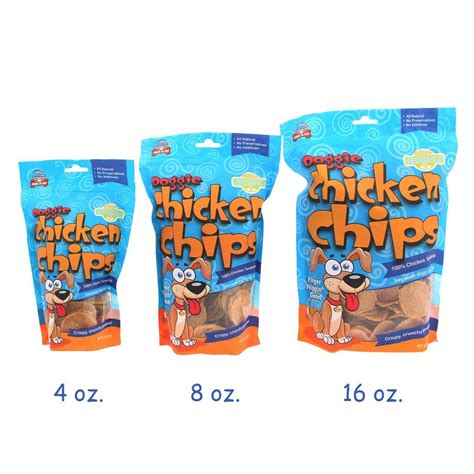 All Natural Dog Doggie Chicken Chip Treats MADE in USA (Carefully Packaged to Avoid Breakage too ...