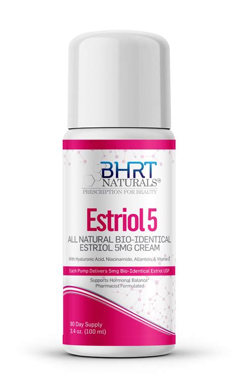 All-Natural Estriol Cream 5mg Bioidentical – BHRT Naturals