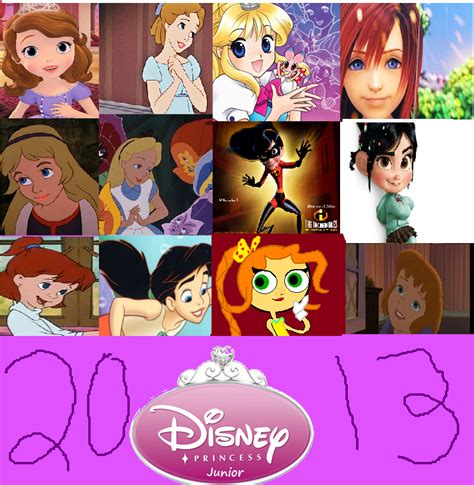 Junior Disney Princess Lineup by SweetlyStarShine on DeviantArt