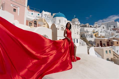 Santorini Flying Dress Photo dress Flowy dress Dress For | Etsy