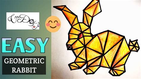 How To Draw Geometric Animal For Beginners | Geometric Art Step By Step ...