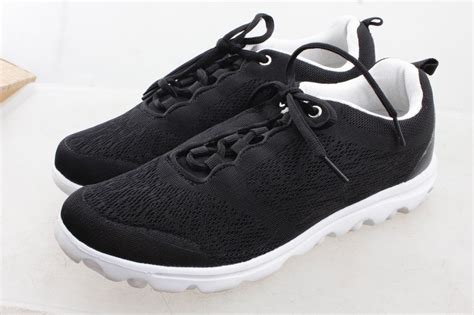 Propet Black Women's Travelactiv Walking Shoe 8.5 2E US 689550612316 ...