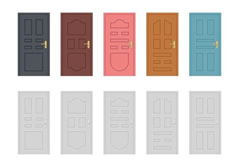 Doors 370776 Vector Art at Vecteezy