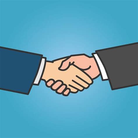 Handshake vector illustration 546186 Vector Art at Vecteezy