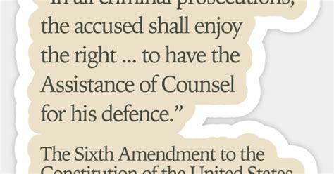 The 34th Amendment Right to Counsel - Law Career News