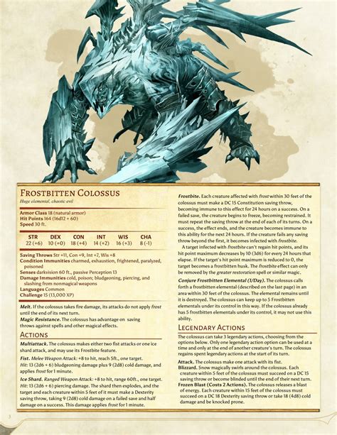 DnD 5e Homebrew | Dnd 5e homebrew, Dungeons and dragons homebrew ...