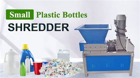 Small Shredder Machine for Plastic Bottles - YouTube