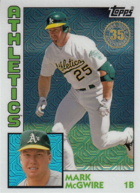 Mark McGwire 2019 Topps Series 1 1984 Chrome Card #T84-49 - Baseball Cards