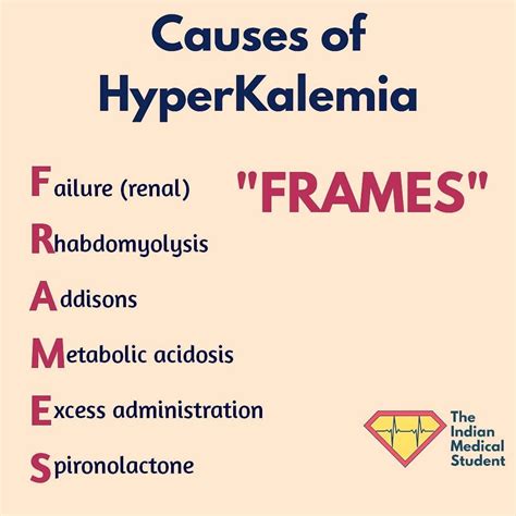 Causes Of Hyperkalemia Mnemonics Medical Estudy | SexiezPix Web Porn