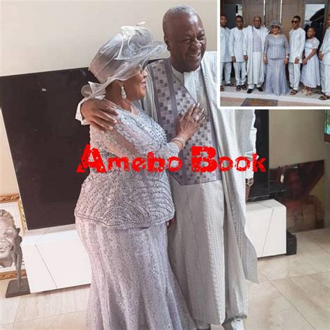 Ex-Ghanaian President John Mahama Pictured With His Family To Mark 25 Years Of Marriage