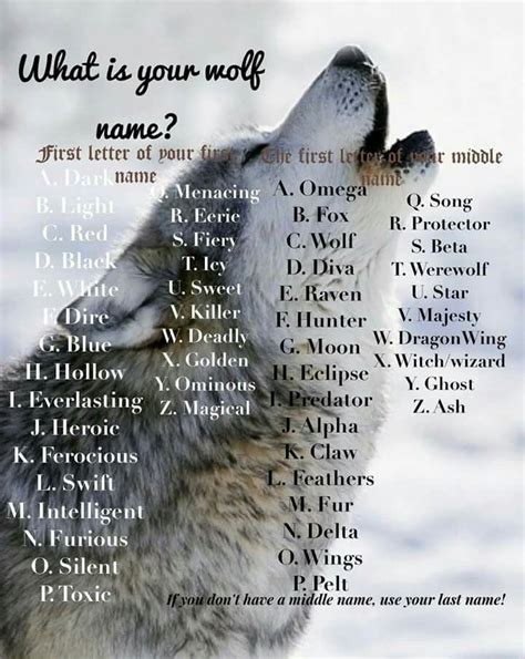 Pin by Bob Rabon on Wolf | Wolf name, Wolf quotes, Funny name generator