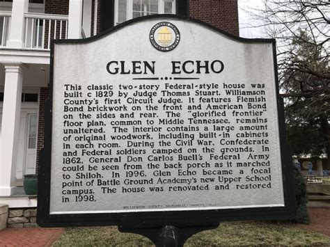 Glen Echo Historical Marker