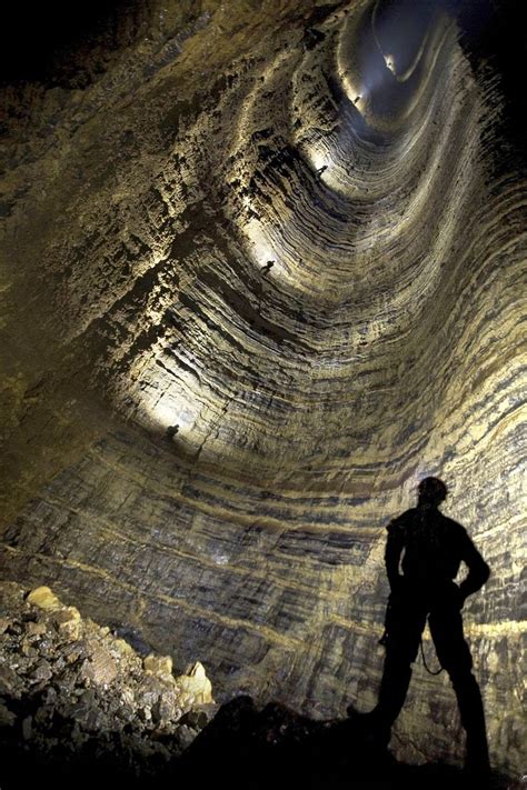 Krubera Cave in Abkhazia, Georgia, Krubera remains the only known cave on Earth deeper than ...