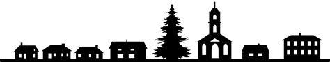 Christmas Village Silhouette | Free vector silhouettes