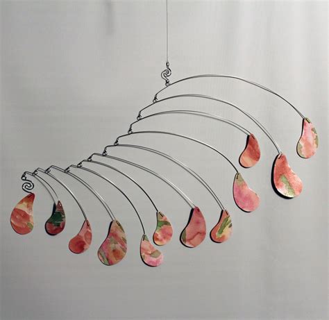 Rose Petals Art Mobile Kinetic Sculpture by SkysetterMobiles