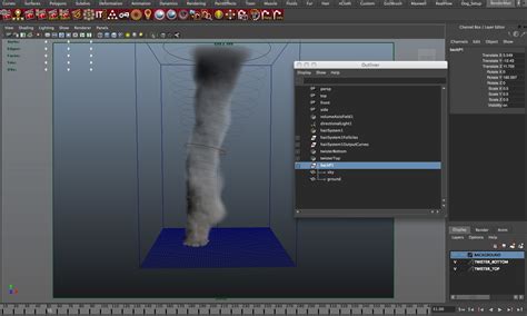 3d simulated animation tornado model