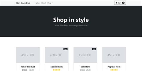 Free eCommerce Bootstrap Templates – Yes Web Designs