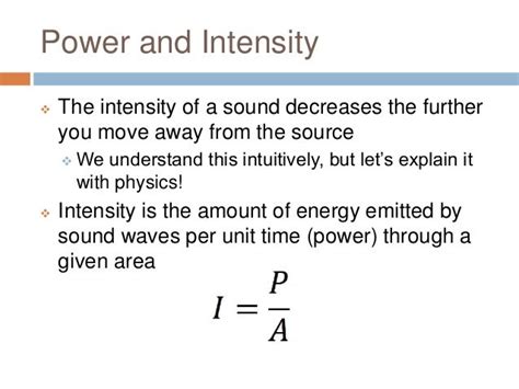 Physics 101 LO4 - Power and Intensity