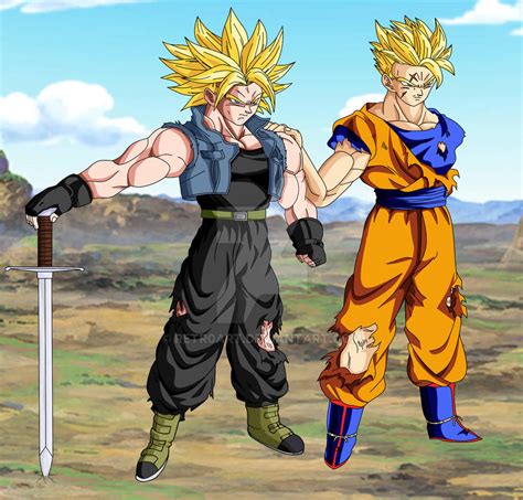 Future Trunks And Gohan Side By Side by Retr0Art on DeviantArt