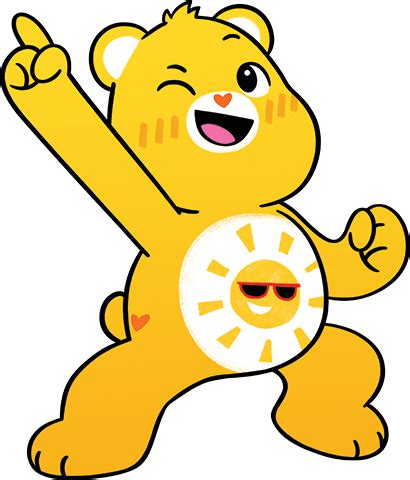 Kids - Care Bears Bear Character, Character Design, Cheer Tops, Funshine Bear, Bear Coloring ...