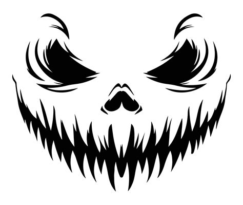 Scary Halloween Faces - 15 Free PDF Printables | Printablee