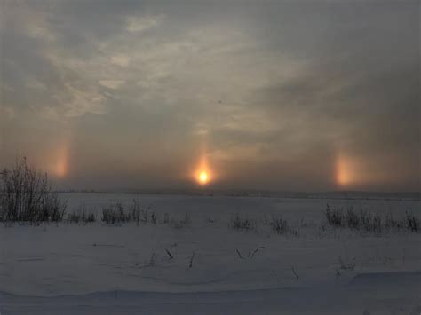 Surreal sun dog phenomenon lights up the sky of western Siberia in pictures - Strange Sounds