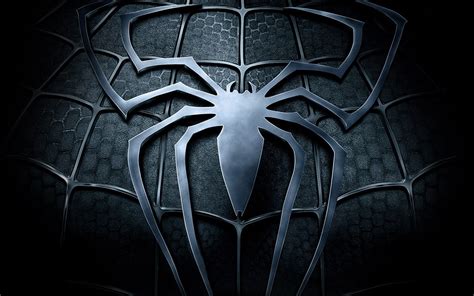 Black Spider-Man logo HD wallpaper | Wallpaper Flare