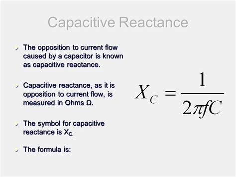 Capacitance To Reactance