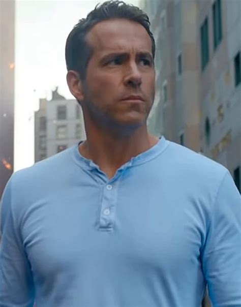 Free Guy Ryan Reynolds Blue T-Shirt | Ujackets.com - New Arrival 2021