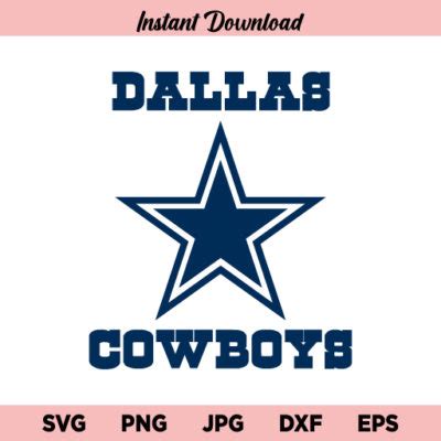 Dallas Cowboys SVG, Dallas Cowboys SVG File, PNG - Buy Svg Designs