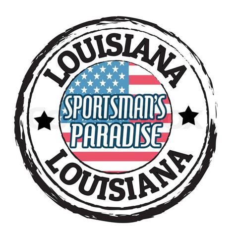 Louisiana, Sportsman's Paradise state ... | Stock Vector | Colourbox