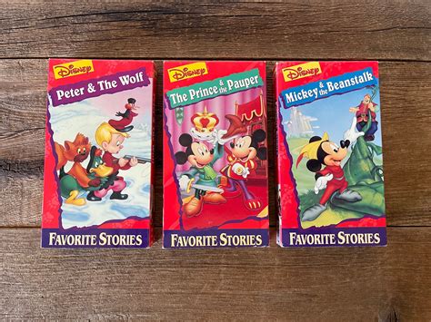 Disney Favorite Stories VHS // You Choose // Mickey and the Beanstalk, the Prince and the Pauper ...