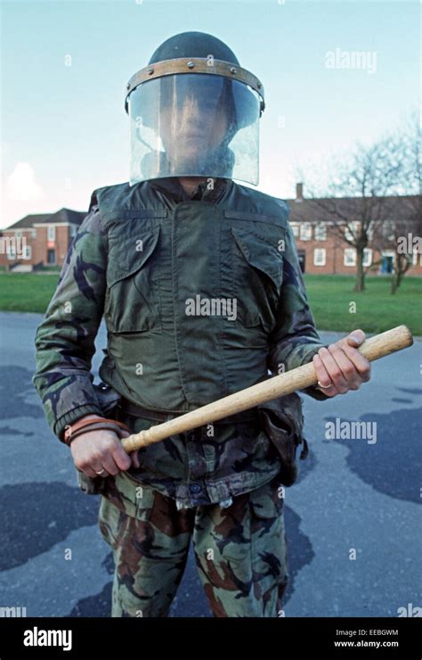 WEAPONS OF ULSTER - FEBRUARY 1972. riot control baton and equipment used by The British Army ...