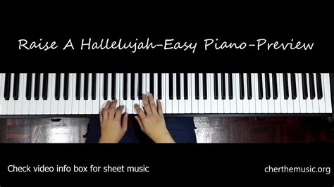 Raise A Hallelujah - Easy Piano - Sheet Music - YouTube