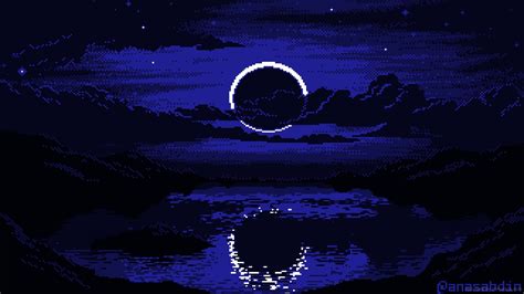 Solar Eclipses On Neptune Pixel Live Wallpaper - MoeWalls