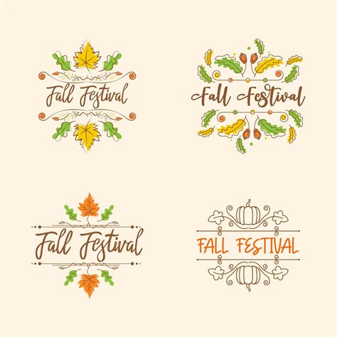 Fall Festival element Vector design illustration 4302315 Vector Art at ...