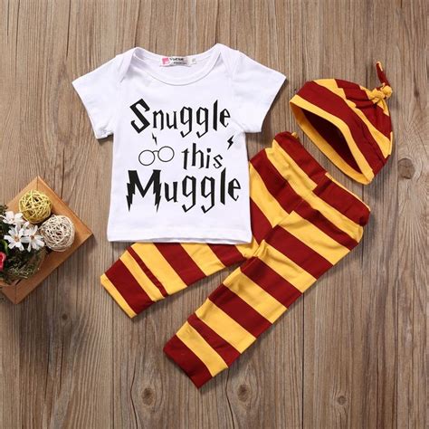 Snuggle This Muggle 3-piece Set | Harry potter baby clothes, Romper pants, Outfits with hats