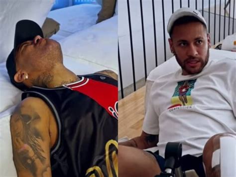 WATCH: Neymar Jr cries in pain recovering from DEVASTATING ACL injury ...