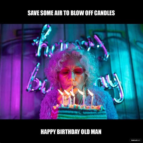 Free Happy Birthday Old Man Meme Illustrator Psd Png | The Best Porn Website