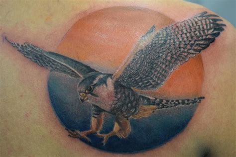 falcon tattoos | Falcon flying high by Rick Kutch (Ricky Indiana ...